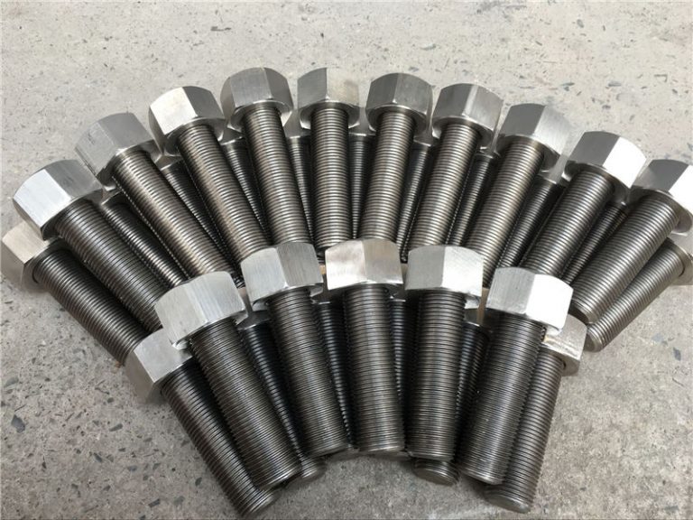 254smo uns s31254 en1.4547 bolter og muttere 1-1 / 2 ”-8unx180mm gjengestang