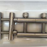 ansi 316ti / no 1.4571, 317l / no 1.4438 rustfritt stål deler-forbindelsesstang serien